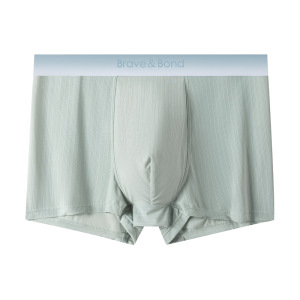 夏季冰丝无痕男士内裤 男士冰丝平角裤 10A抑菌裆男内裤厂家