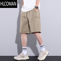 HLCOMAN运动短裤男士2025新款宽松透气休闲五分裤子男夏季薄款华夫格中裤