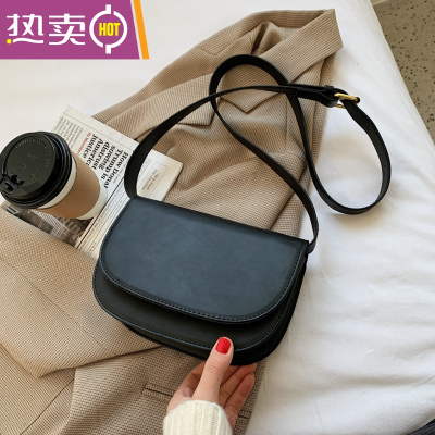 NEWLAKE斜挎包女包马鞍包质感单肩复古女包韩版时尚包包2021新款潮春季版女斜挎包