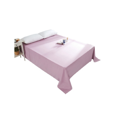 美帮汇全棉床单 单件色单人酒店全棉三件套学生宿舍双人床被单