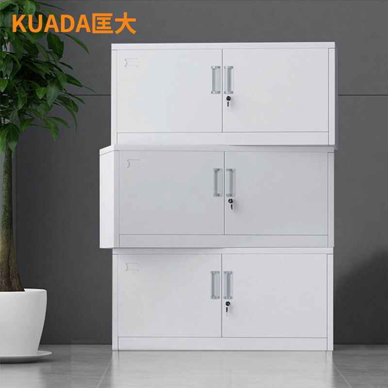 匡大 铁皮文件柜钢制档案柜资料柜单节柜*3节