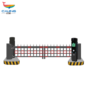 CJ-NFKJ02一进一出车牌识别系统×1套+3m-4.5M广告道闸×2