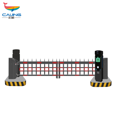 CJ-NFKJ02一进一出车牌识别系统×1套+3m-4.5M广告道闸×2