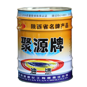 聚源醇酸调和漆黑色0.3kg/桶