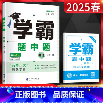物理 九年级下 [正版]经纶学典2025春学霸题中题物理九年级下册 江苏版JS 初三9年级下苏科版同步课时作业训练九下辅