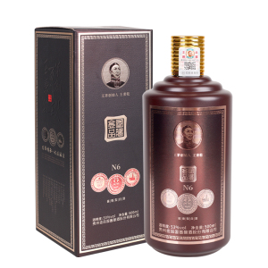 金国品酱 N6 王茅创始人王秉乾 53度酱香型白酒 500ml/瓶 单瓶装