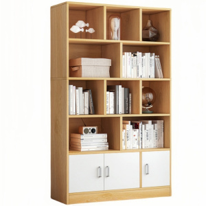 攸形实木书柜120*24*180cm台