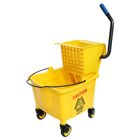 超宝(CHAOBAO) 榨水车拖把桶拖地商用酒店保洁墩布压水挤水 柞水车