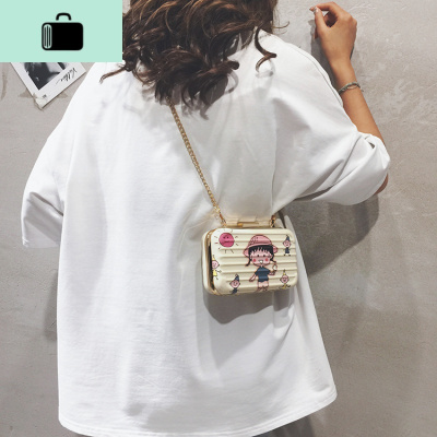 卡通小包包女包新款2020个性可爱盒子包休闲百搭单肩斜跨小方包潮NEW LAKE女斜挎包