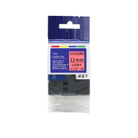 彩标 TZe-431 12mm 标签色带(计价单位:个)红底黑字