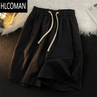 HLCOMAN夏季薄款休闲短裤日系港风青少年男士裤子潮流百搭外穿宽松五分裤