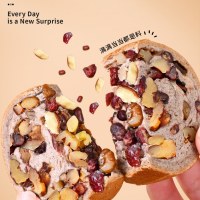 [20枚]珍丽友 多种口味组合 烘烤原味全麦蛋糕面包欧包坚果果仁0添加蔗糖早餐下午茶香醇松软美味享受