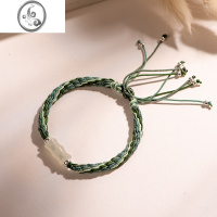 JiMi白玉竹节手链男女考研上岸编织男士手绳情侣礼物女生锦鲤红绳男生