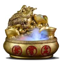 家柏饰(CORATED)创意金蟾流水雾化摆件客厅室内装饰办公室桌店铺开业公司前台