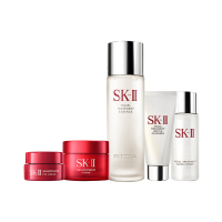 SK-II面部护肤套装(眼霜2.5g+大红瓶15g+神仙水75ml+洁面20g+清莹露30ml)