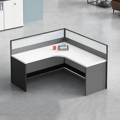 创世人 屏风工位桌简约现代职员工位电脑桌财务办公桌组合L型单人位卡座