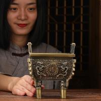 美帮汇铜鼎摆件 铜千秋 盛鼎大号青铜器工艺品 铸铜 宝鼎