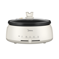 美的(Midea)分体式多用途电火锅家用大容量大功率多功能涮烤一体电锅不粘锅宿舍煮锅多功能锅智能电热锅DY28P151