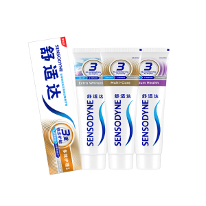 舒适达多效护理护敏牙膏清新口气坚固牙釉质缓解牙敏感防蛀牙膏