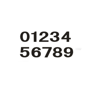 锐腾达粘贴式杆号牌 50*90mm“0-9”所有数字 反光膜 块