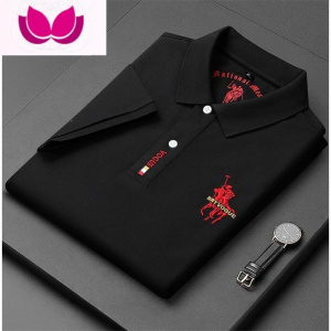 七斓21夏季保罗短袖t恤男士大码宽松polo衫商务中年半袖新款翻领T