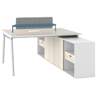 中泰(jongtay)双人财务办公桌椅组合屏风工位职员桌卡座员工桌办公家具1.4米 J-AT-GE14