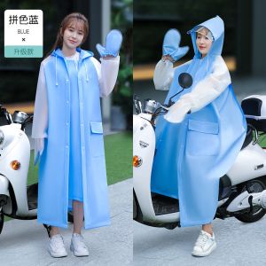 正雨雨衣女长款全身防暴雨单人一体式外穿连体防雨服雨披9063