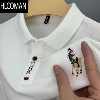 HLCOMAN广州十三行高端短袖t恤男士夏季新款po翻领polo衫休闲半袖