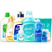 蓝月亮清洁套装(除菌洗+运动洗+预涂+泡沫洗手液+衣消+柔顺剂+旅行装)7.915kg/套