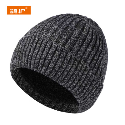鸽护 毛线帽 GH163QDK-深灰色 顶