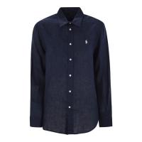 Polo Ralph Lauren女式长袖前襟纽扣衬衫透气舒适轻盈简约通勤装