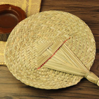 林檎芭蕉扇子编蒲扇棕榈叶编制团扇蒲夏季纳凉桃心扇老人扇驱蚊宝宝扇中国风工艺加大扇子男女 芭蕉扇送女朋友老婆生日礼物送女朋