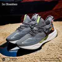 La Chessiers男鞋2025春季新款轻便男士鞋子运动休闲鞋软底减震网面情侣大码跑步鞋