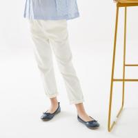 [2件2折价:19]米喜迪mecity童装夏装新款女童袋口花边装饰梭织长裤