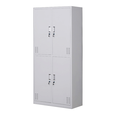 乙壬收纳柜财务档案柜资料柜加厚文件柜办公室带锁铁皮柜四门更衣柜