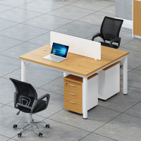 鑫环境 双人位不含柜椅办公桌简约现代经理桌时尚大班台主管桌屏风隔断工位员工桌工位