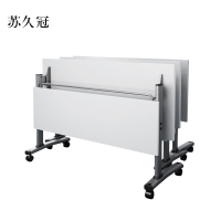 苏久冠折叠培训桌拼接会议桌条桌双人可折叠移动桌长1600mm宽500mm高750mm[工厂现做 7天内发货]