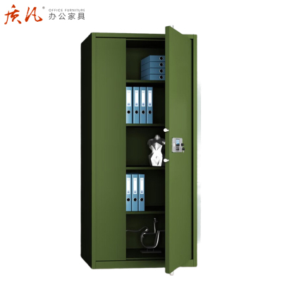 质凡 军绿色保密柜/通门带抽屉电子锁 /ZF-BMG006/900*420*1850mm