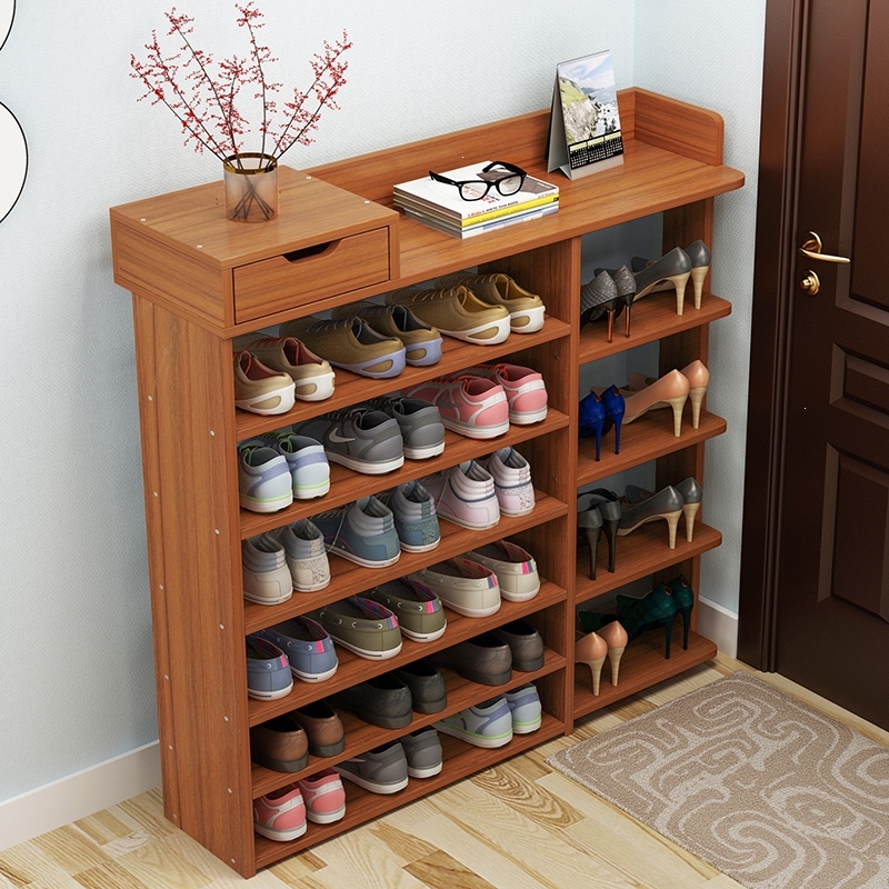 鞋架木质多层客厅木板家用现代经济简易小型木头鞋柜组装收纳