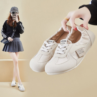 内增高ins韩版新款德训鞋女20266春季跑步休闲鞋厚底