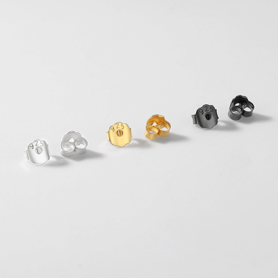 925纯银耳堵百搭简约耳扣耳帽耳塞耳钉耳环配件简约男女潮送女朋友老婆情人节七夕生日礼物