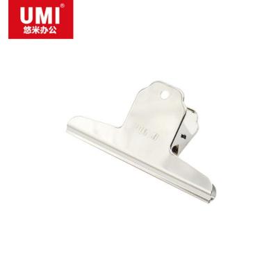 悠米 2# (102mm)山形铁票夹(OPP袋装) B09402S 银