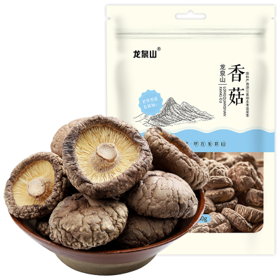 龙泉山香菇100g南北干货山珍蘑菇浙江特产肉厚无根