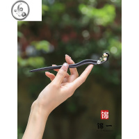 JiMi「锦一」原创檀木发簪女簪子古风花朵简约现代新中式旗袍汉服发饰