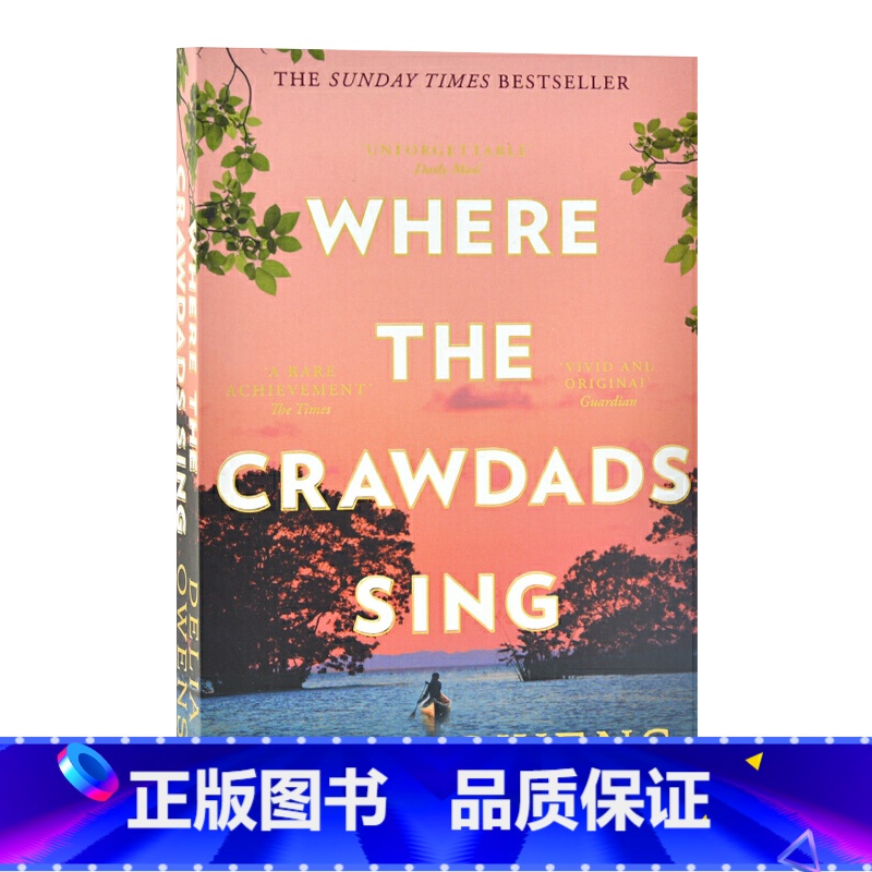 [正版]蝲蛄吟唱的地方 英文原版Where The Crawdads Sing Delia Owen 沼泽深处的女孩电