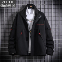 SUNTEK男士外套春秋季韩版潮流工装夹克2020新款运动休闲棒球衣服秋装D夹克