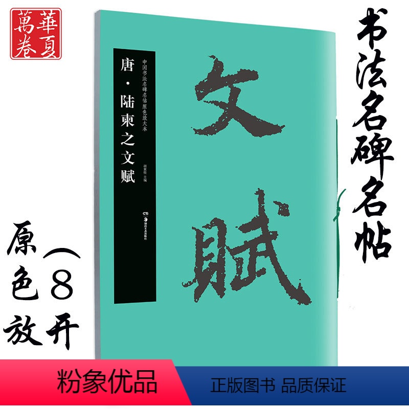 [正版]陆柬之文赋 唐 中国书法名碑名帖原色放大本 成人初学者临摹行书书法毛笔练字帖 放大版碑帖附简体旁注 湖南美术出