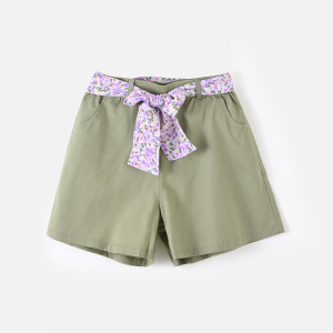 [1件3折]铅笔俱乐部童装2025夏装新款女童短裤儿童薄款裤子中大童休闲裤子