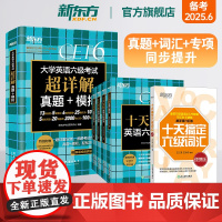 [新东方店]短期突破六级备考全套6册 大学英语考试超详解真题+模拟 十天搞定六级词汇便携版 突破词汇翻译阅读写作书籍