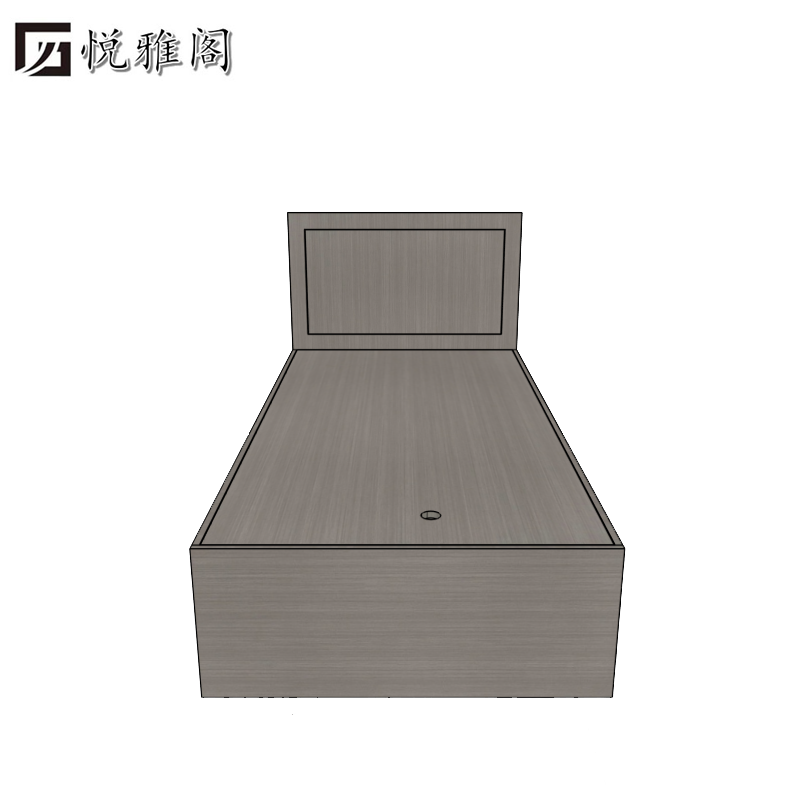 悦雅阁 定制单人床(带床箱) 1000*2000*400mm 张